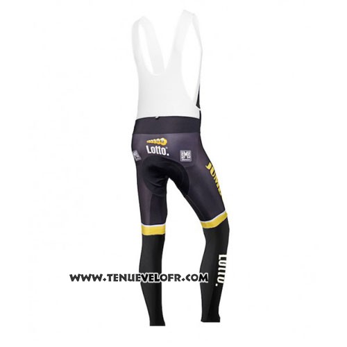 2015 Maillot Ciclismo Lotto NL Jumbo Jaune et Noir Manches Longues et Cuissard